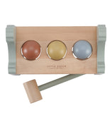 Little Dutch Little Farm Chicken Pounding Bench with Rolling Balls FSC