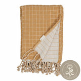 Fabelab Grid Blanket - Ochre