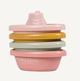 Little Dutch Stackable Bath Boats Pink