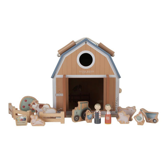 Little Dutch Little Farm Portable Doll’s House FSC