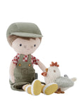 Little Dutch Cuddle Doll Farmer Jim with Chicken