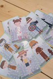 Little Dutch Dress Up Jim and Rosa Magnetic Playboard