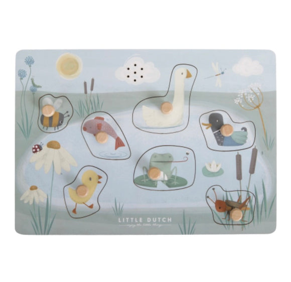 Little Dutch Little Goose Wooden Sound Puzzle FSC