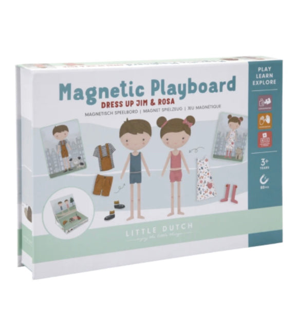 Little Dutch Dress Up Jim and Rosa Magnetic Playboard
