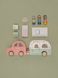 Little Dutch Wooden Toy Car with Caravan FSC