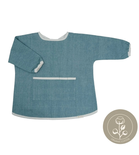 Fabelab Craft Smock 1-3 Years - Chambray Blue Spruce