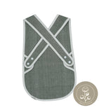 Fabelab Cross Back Bib - Chambray Olive