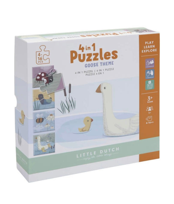 Little Dutch 4 in a Box Puzzle Little Goose