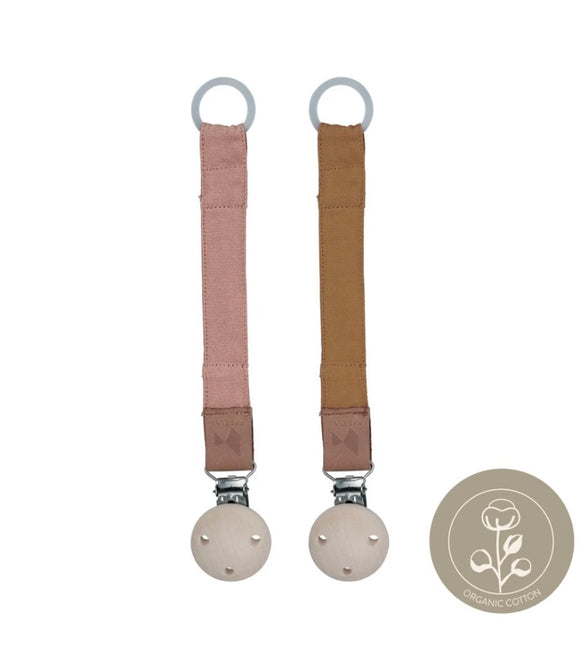Fabelab Dummy Strap 2 Pack - Old Rose and Pale Yellow