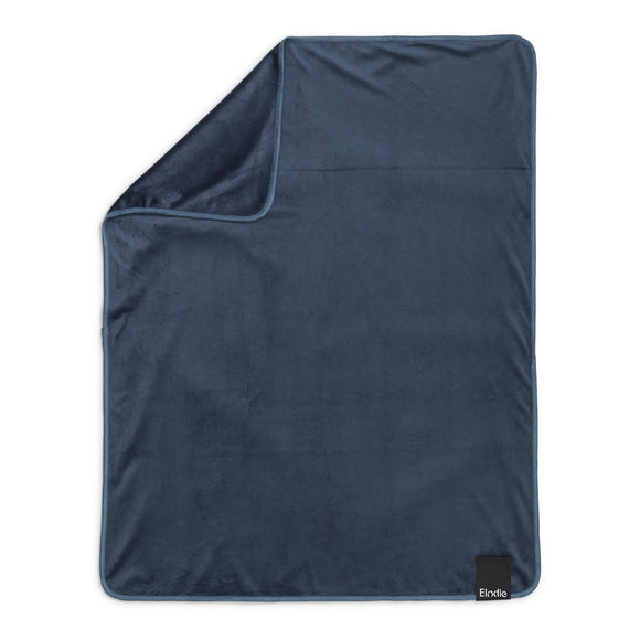 Elodie Details Pearl Velvet Blanket - Juniper Blue